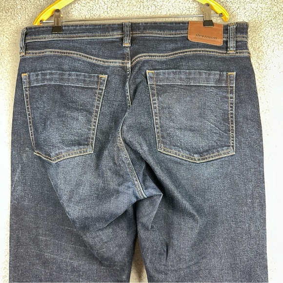 Revtown Jeans Decade Denim Mens 38x30 Dark Wash Blue Automatic Straight Denim - Picture 11 of 11